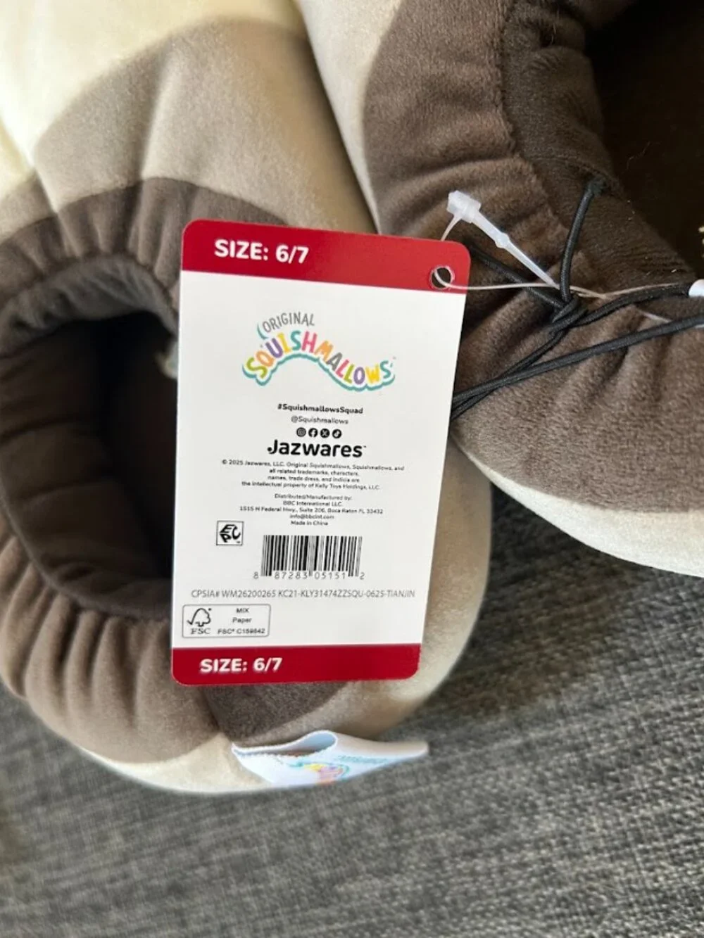 Cute Squishmallows Kids Slippers - Possum